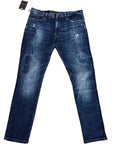 Bargello Dark Wash Paint Splatter Jeans
