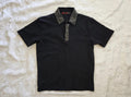 Luxury Rhinestone Polo Shirt - Black