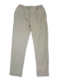 Men,s Linen-blend Drawstring slim -Beige