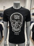 VOT Rhinestone Skull T-Shirt - Black