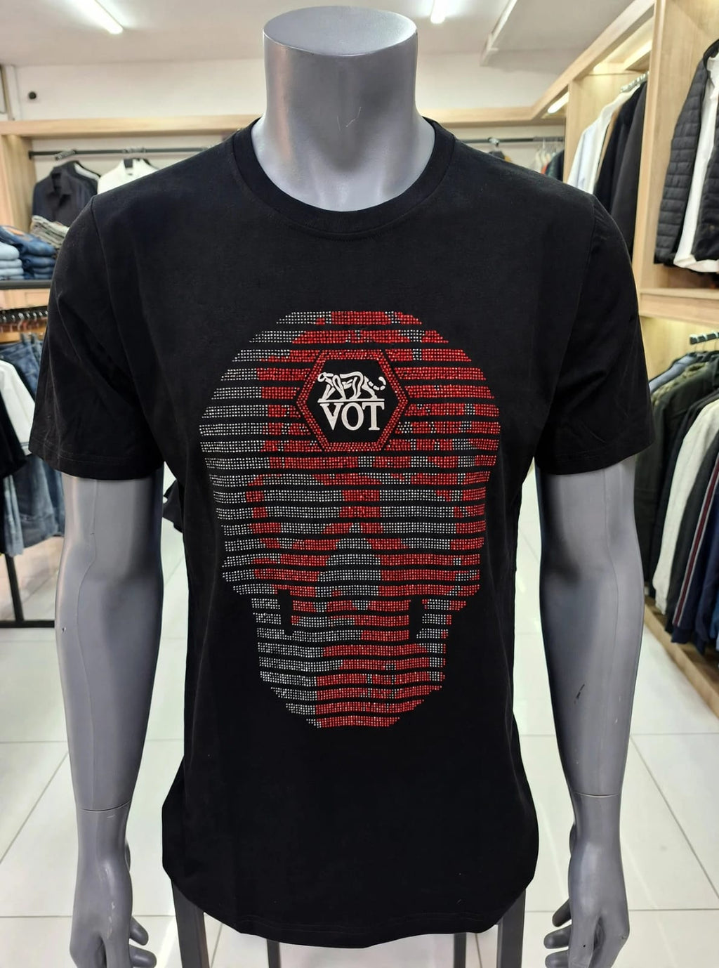 VOT Men's Luxury Rhinestone T-Shirt