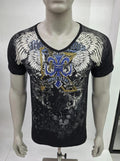 Men's V- Neck Graphic Tee - Kings Jeans Wings
