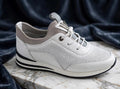 Voyager White Perforated Leather Sneaker - Premium Casual