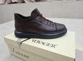 VOYAGER - Brown Casual Leather Sneaker