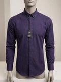 PALMEN Premium Slim Fit Dress Shirt - Deep Plum