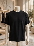 Men's Oversized T-shirt - Plain Black