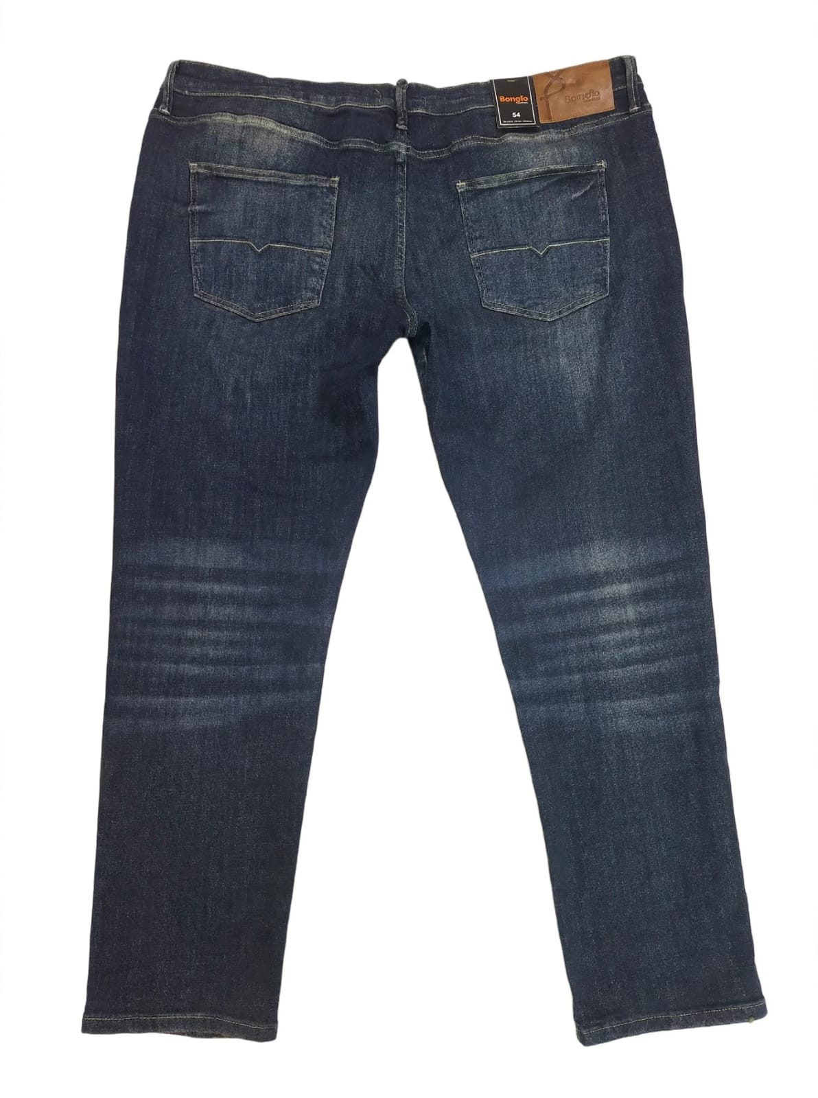 Bargello Men's Distressed Paint - Splatter Jeans - Dark Wash