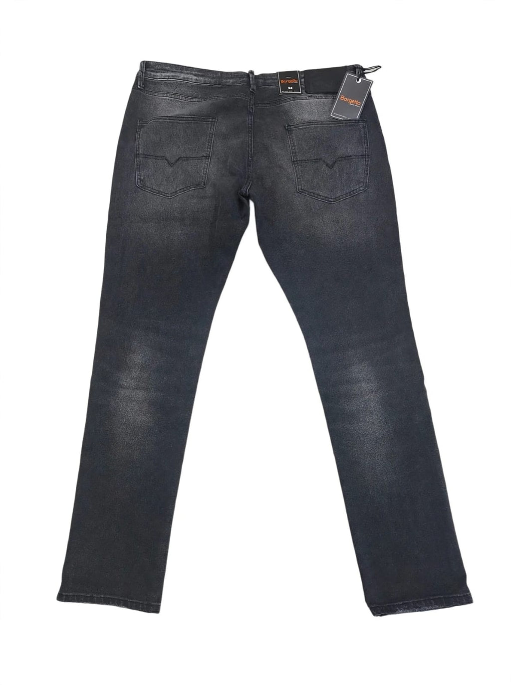 Bargello Black Splatter Wash Ripped Jeans
