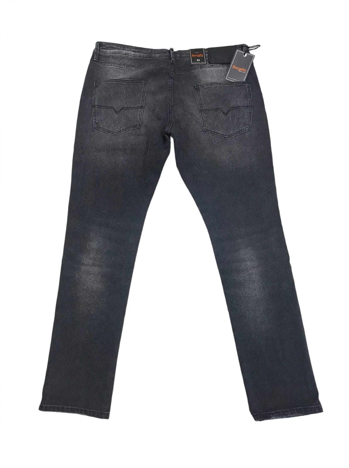 Bargello Black Splatter Wash Ripped Jeans