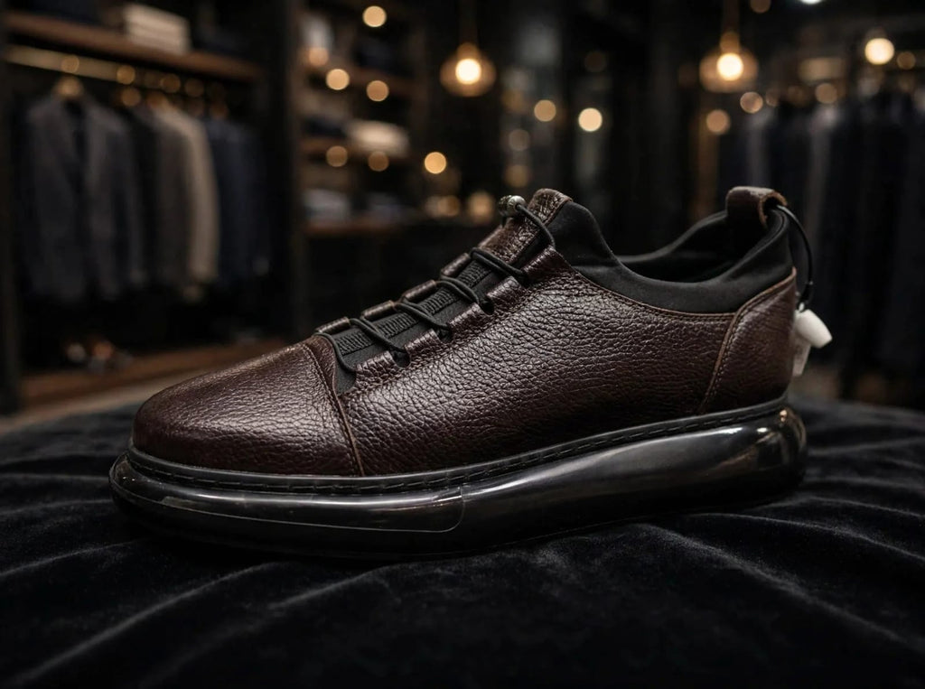 Miwano Leather Comfort Shoe - Dark Brown/Espresso