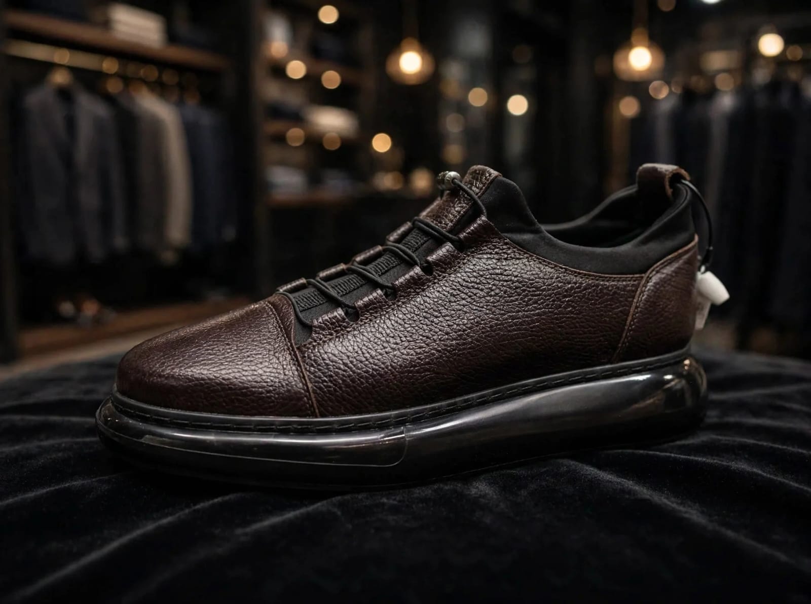 Miwano Leather Comfort Shoe - Dark Brown/Espresso