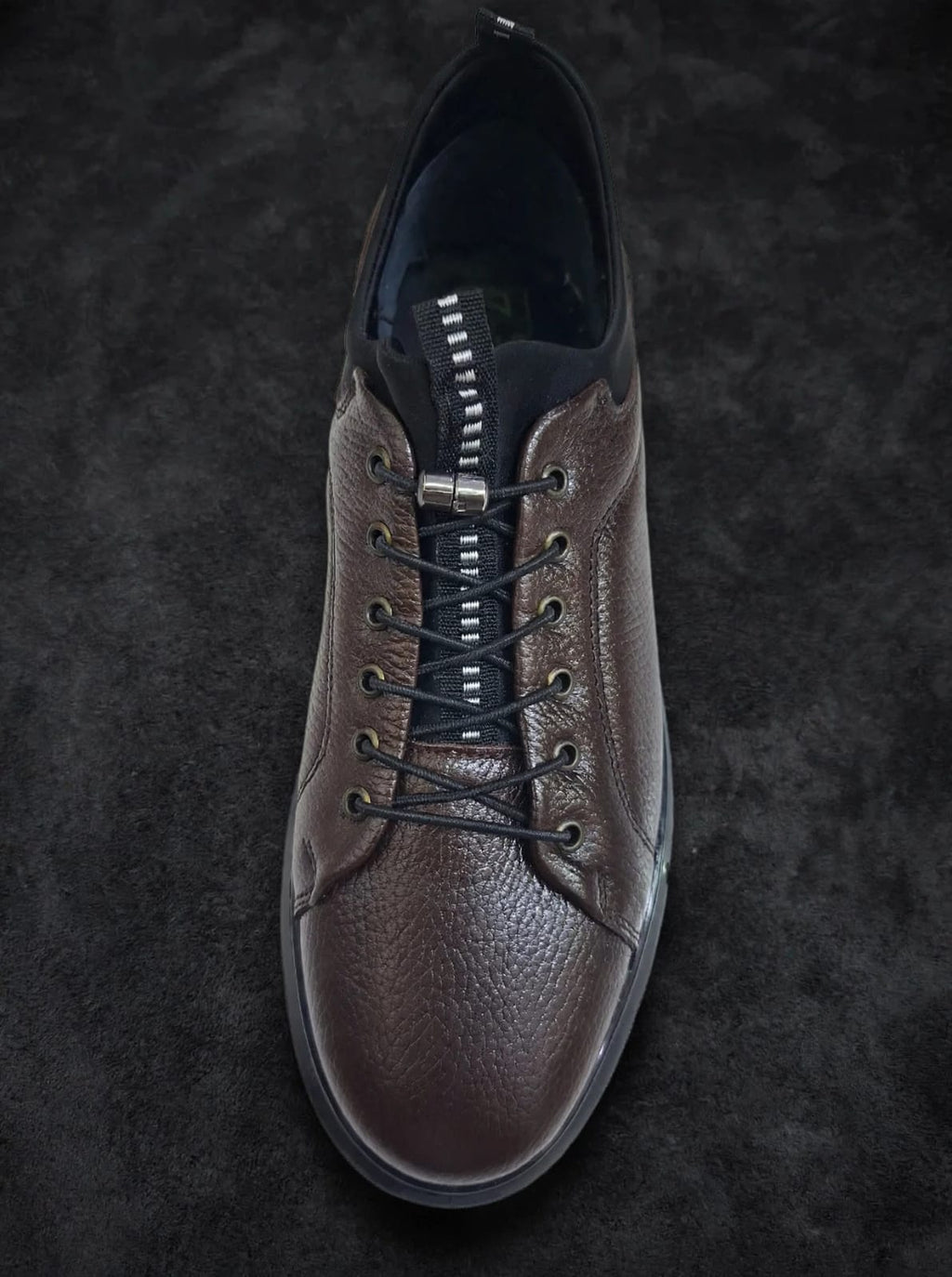 Premium Leather Comfort Sneaker- Dark Brown