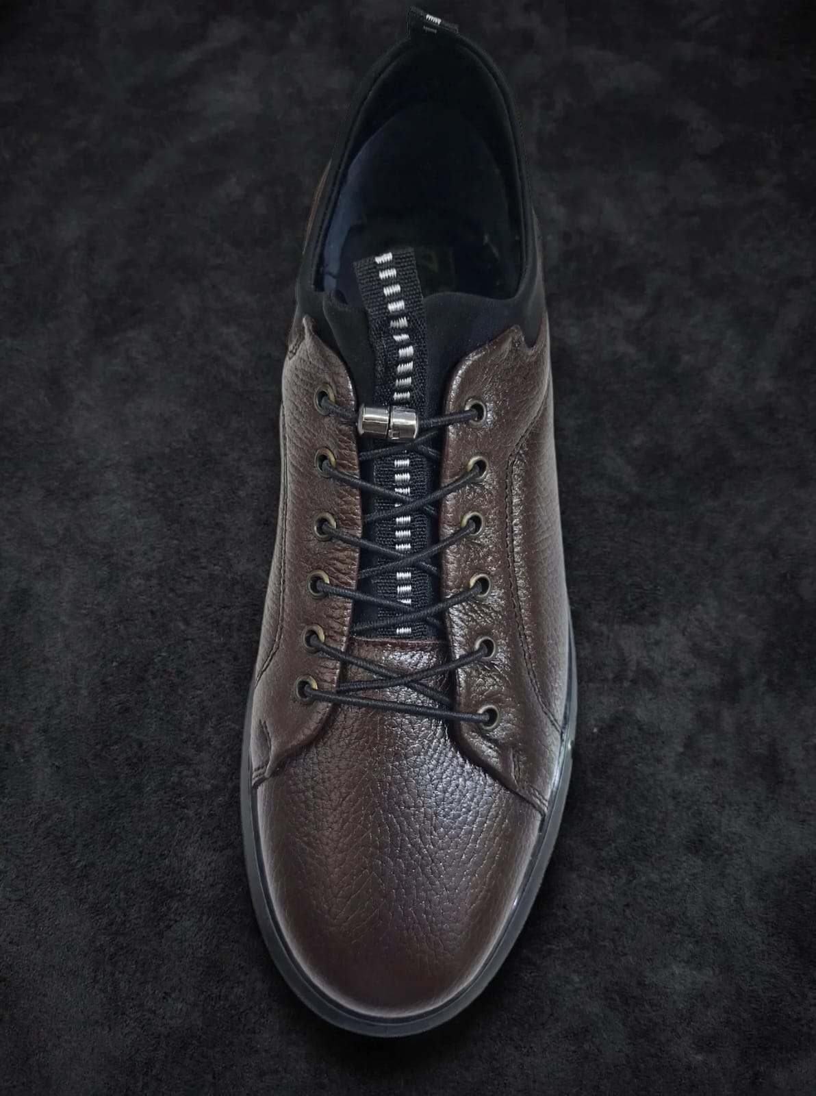 Premium Leather Comfort Sneaker- Dark Brown