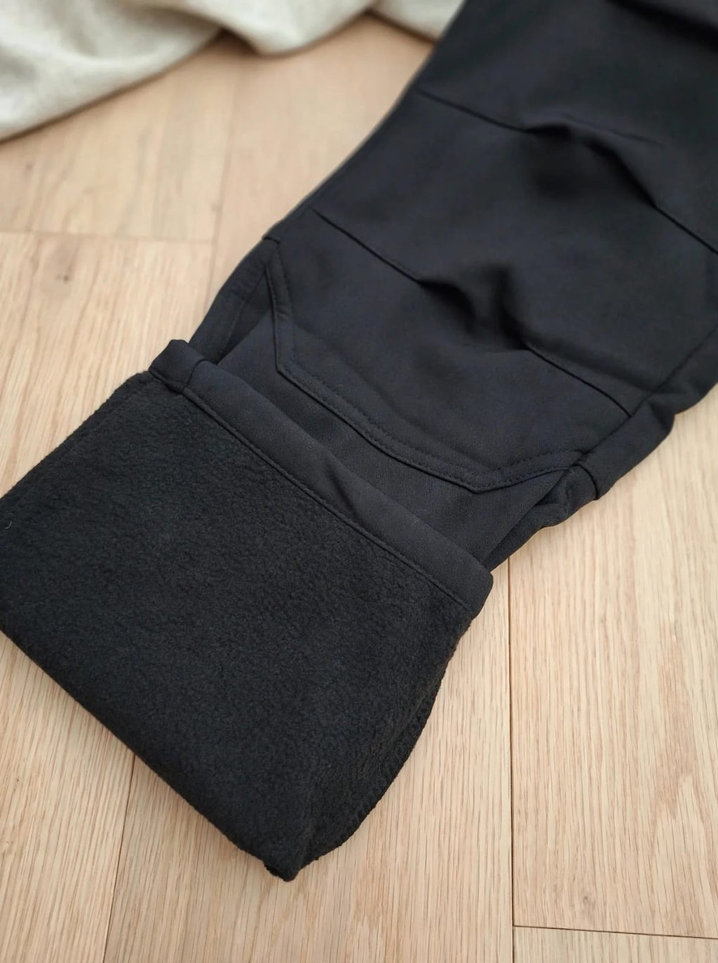 Black Tactical Cargo Pants Softshell Stretch - Jet Black
