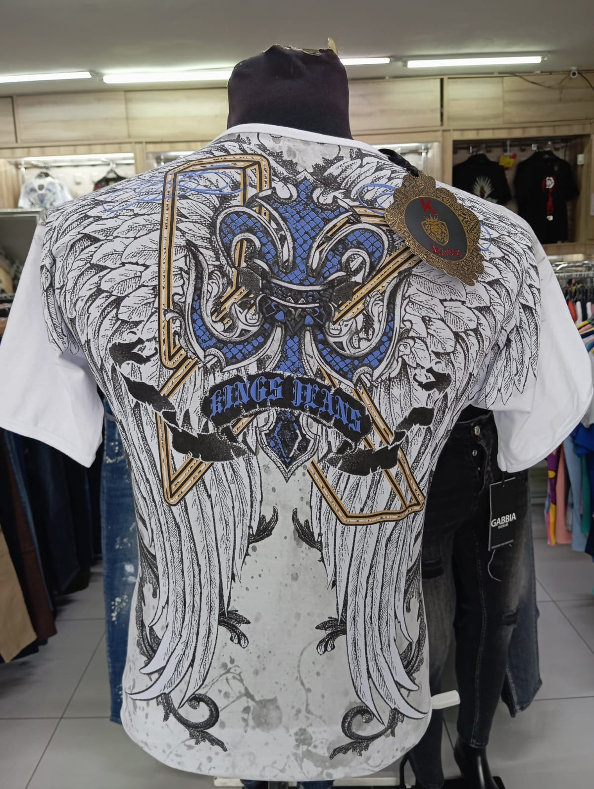 White Kings Jeans Graphic Tee - Y2K/ Affliction