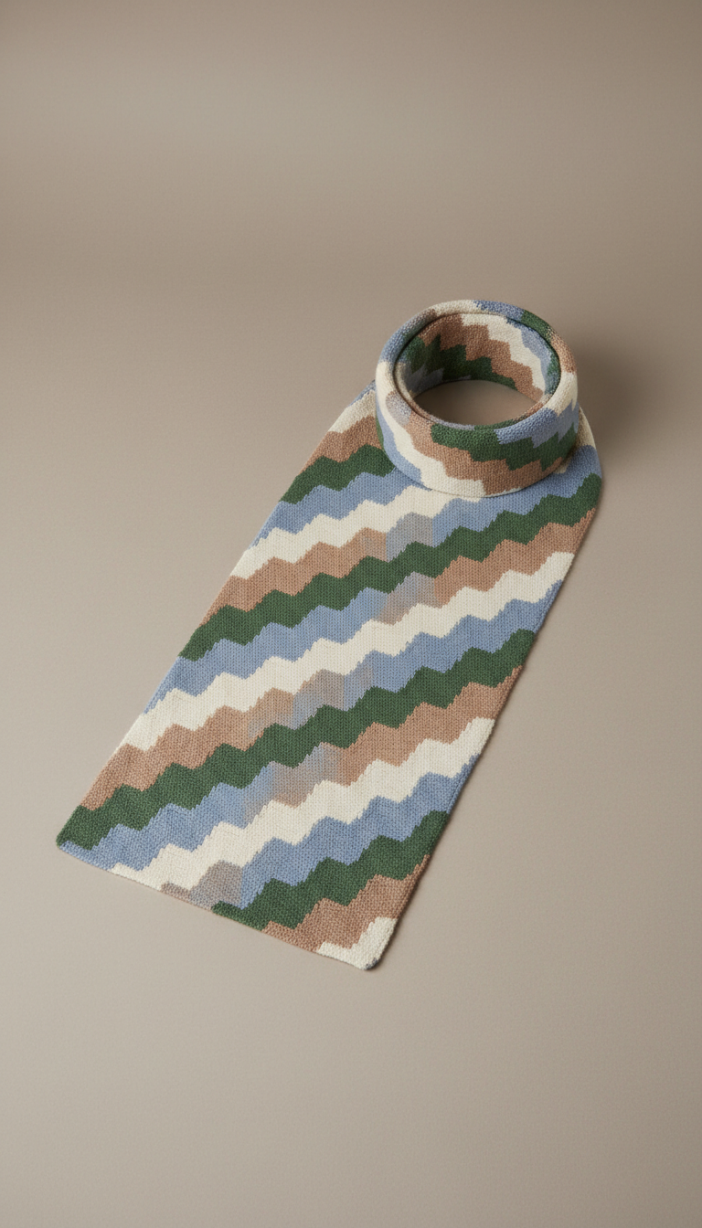 Bargello Embroidered Unisex Scarf